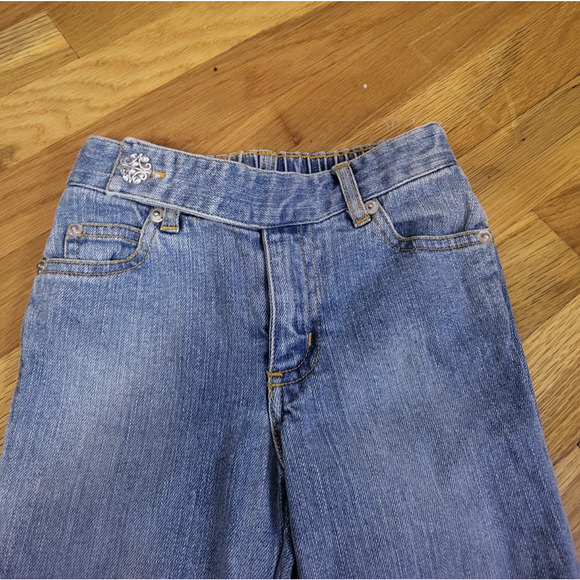 Mary-Kate and Ashley Girls Jeans Size 4 Sparkle Cuff Rhinestone Denim Pants Y2K - Picture 3 of 14